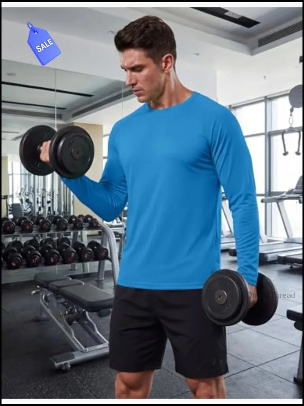 Men's UPF 50+ Rash Guard Long Sleeve Sun Protection Shirt for Hiking Fishing